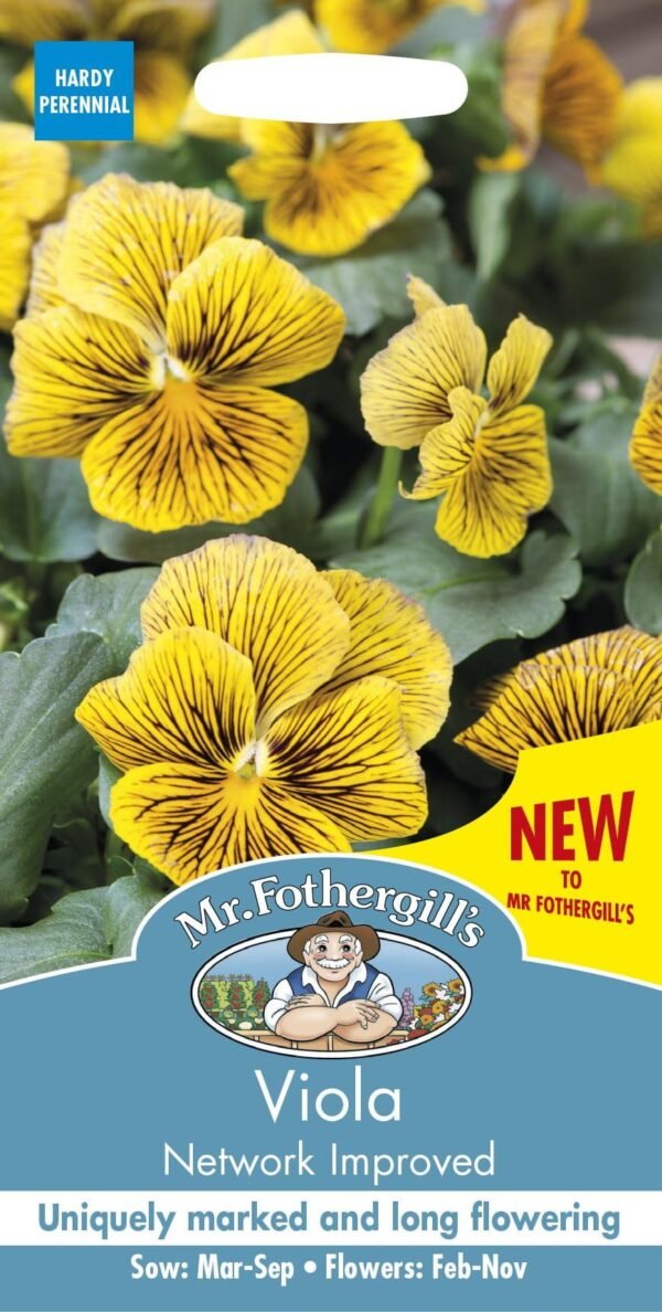 Mr Fothergills Viola Network Improved 50 Seeds