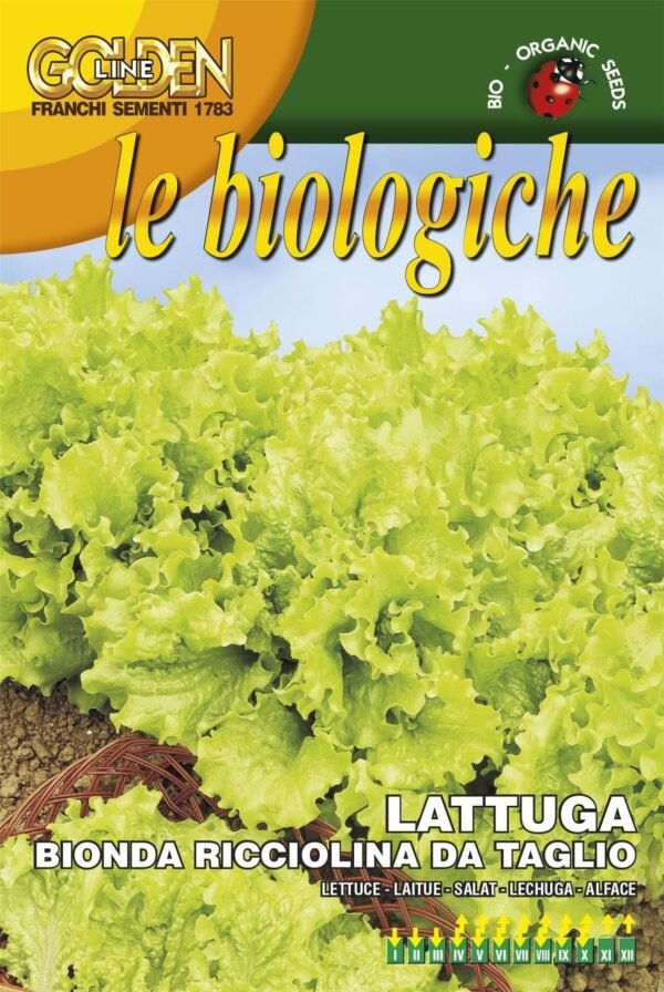 Franchi Organic BIOB78/1 Lettuce Bionda Ricciolina Seeds