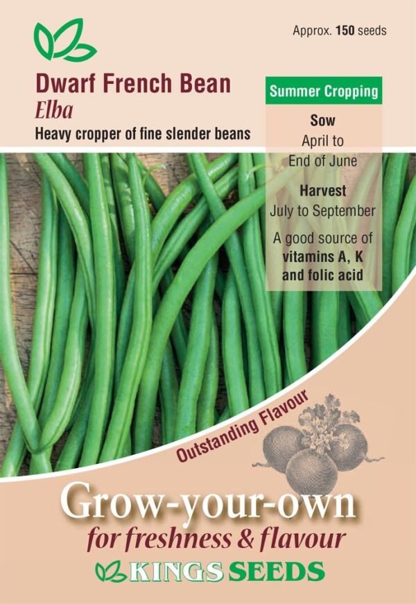 Kings Seeds Dwarf French Bean Elba Seeds
