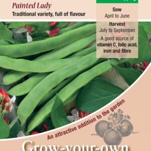 Kings Seeds Runner Bean Painted Lady 45 Seeds