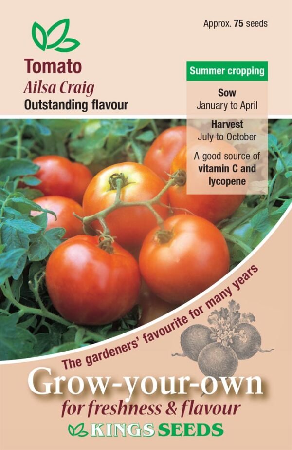 Kings Seeds Tomato Ailsa Craig 75 Seeds