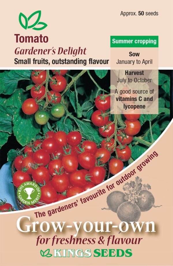 Kings Seeds Tomato Gardener's Delight 50 Seeds