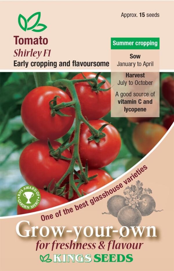 Kings Seeds Tomato Shirley F1 Hybrid 10 Seeds