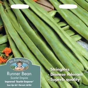 Mr Fothergills Runner Bean Scarlet Empire (Stringless) 50 Seeds